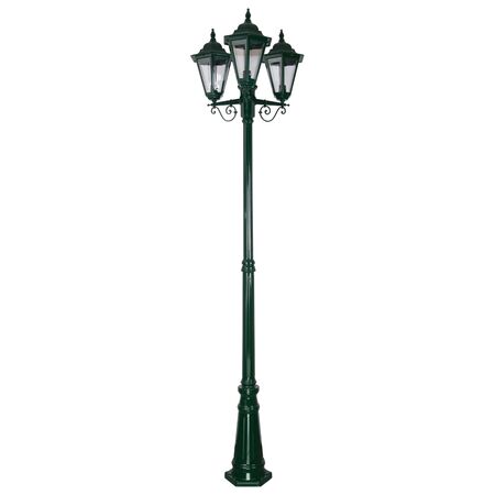 GT-432 Turin Triple Head Tall Post Light - Powder Coated Finish / B22