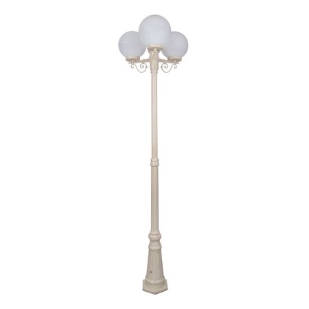 GT-562 Siena Triple 25cm Spheres Tall Post - Powder Coated Finish / E27