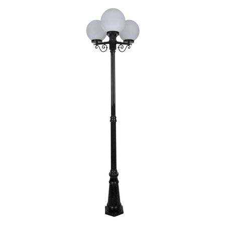 GT-562 Siena Triple 25cm Spheres Tall Post - Powder Coated Finish / E27