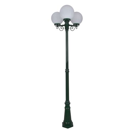 GT-562 Siena Triple 25cm Spheres Tall Post - Powder Coated Finish / E27