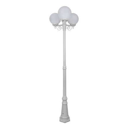 GT-562 Siena Triple 25cm Spheres Tall Post - Powder Coated Finish / E27