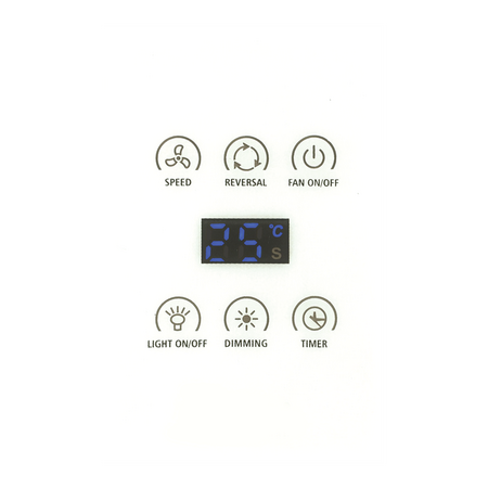 DC WALL CONTROLLER TO SUIT DC CEILING FANS