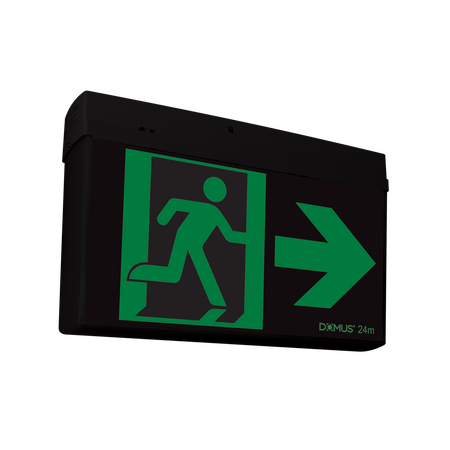 EXIT 24M S/M 2.5W LED MAINTAINED/NON-MAINTAINED