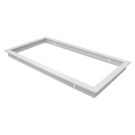 TRIM-306 Rectangular Recessed Panel Trim - Satin White Trim