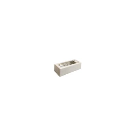 Mounting Block Architrave | Surface Mount | Polycarbonate | White/Black by Transco