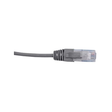 Cat6 RJ45 Patch Lead | 1 Metre | 4 Pair Unshielded | Slim Design | Grey by Cabac