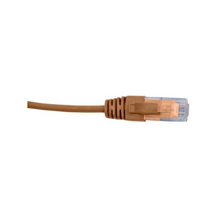 Cat6 Slim Patch Lead 0.3 Metre | 4 Pair Unshielded | Orange by Cabac