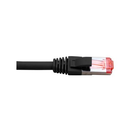 Cat6A Slim Patch Lead | 0.15 Metre | 4 Pair LSZH Shielded | Black by Cabac