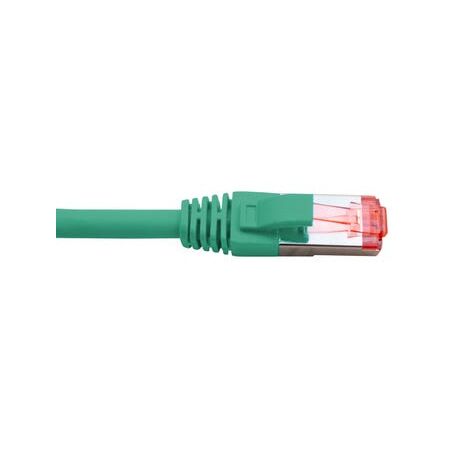 Cat6A Shielded RJ45 Patch Lead | 0.5 Metre | 4 Pair LSZH | Green by Cabac