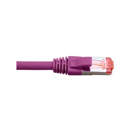 Cat6A Purple Patch Lead | 1 Metre | 4 Pair LSZH Shielded | RJ45 by Cabac