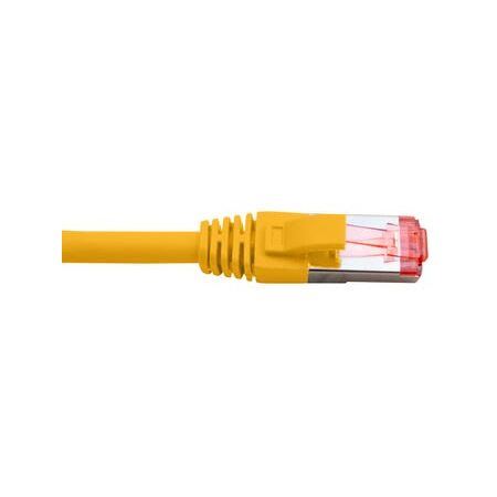 Cat6A Yellow Patch Lead | 1.5 Metre | 4 Pair LSZH Shielded | Slim Design by Cabac