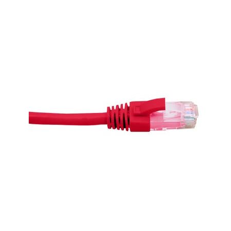 Cat6 Red Patch Lead | 0.5 Metre | 4 Pair PVC Unshielded | RJ45 by Cabac