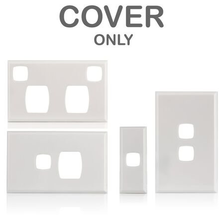 Architrave Switch 1 Gang Cover | Sleek Black Design | Standard Outlet Compatible by Transco