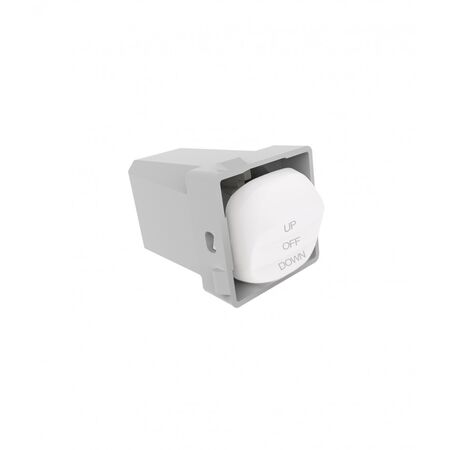 3-Position Switch Mechanism 10AX/16A | 250V | Matt White by Trader