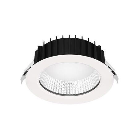 NEO-PRO Round 25W Recessed Dimmable LED Tricolour IP65 Downlight - White