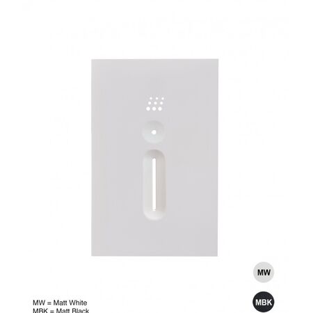 Fan Controller with Light Switch | 240V | Clouded Leopard Matt White by Trader