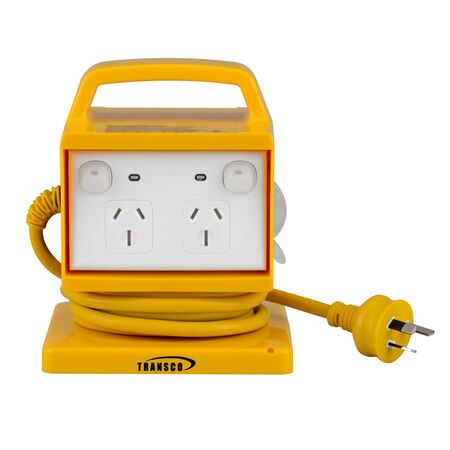 RCBO Portable Power Outlet 10A | IP65/54 Rated | USB Charger by Transco