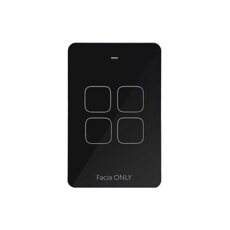 Multi Dimmer Switch 2 Button | 220-240V | Glass Facia | Black by Trader