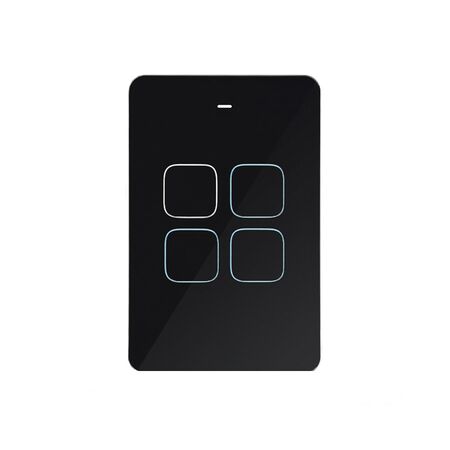 Multi Dimmer Switch 4 Button | 200W Max Load | LED Compatible | Black by Trader