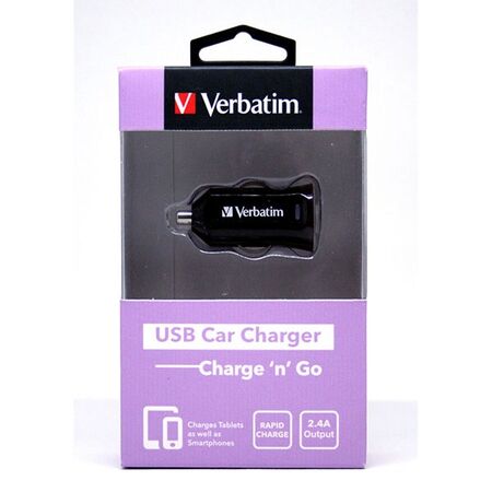 CAR CARGER, SINGLE USB, 2.4A