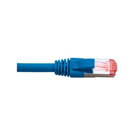 Cat6A Shielded RJ45 Patch Lead | 10 Metre | 4 Pair LSZH | Blue by Cabac