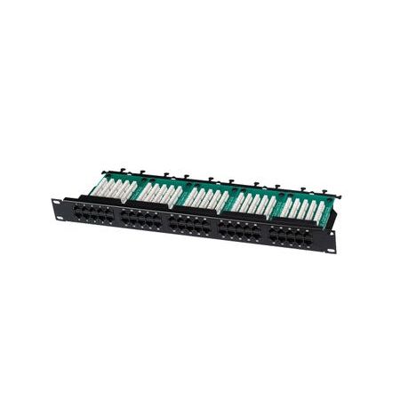 Telco Patch Panel 50 Port Loaded | Unshielded Design | Easy Installation by Cabac