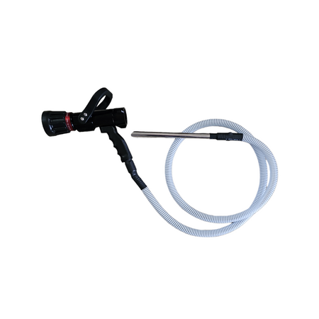 Fire Hose Nozzle 38mm | Variable Pattern | 230-360-475 LPM Flow Rate | Durable Alloy & PVC by Firebox