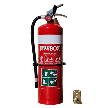 4.5kg Dry Chemical Powder Extinguisher | Fire Rating 4A:60B:C:E | Mild Steel Construction | Powder Coated Red by Firebox
