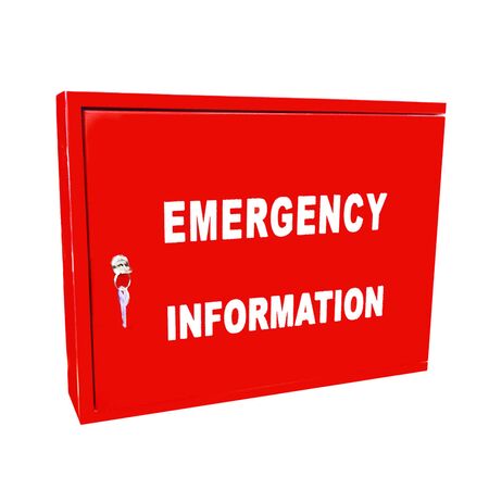 Metal Emergency Information Cabinet | UV Resistant Steel | Secure 003LOCK | Fire Safety by Firebox