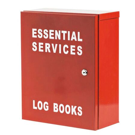 Metal Essential Service Cabinet | Durable Metal Construction | Secure 003 Lock | Powder Coated Red Finish by Firebox