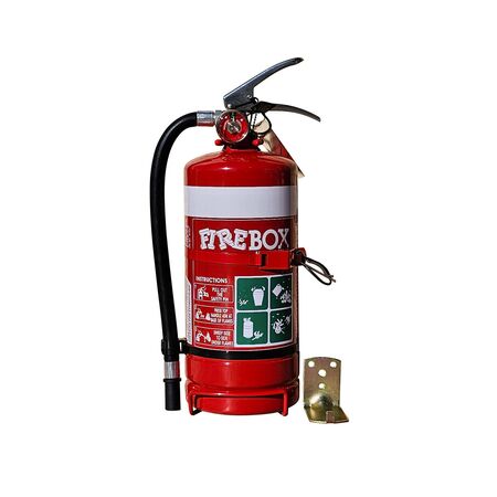 Dry Chemical Powder Extinguisher 2.5kg | 3A:40B:C:E Fire Rating | Vehicle & Wall Mount Bracket | Red by Firebox