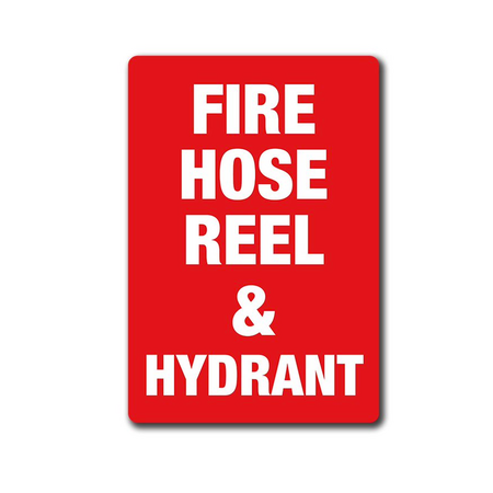 Metal Fire Extinguisher & Hydrant Location Sign | Durable Metal | Clear Visibility | Indoor/Outdoor Use | Firebox