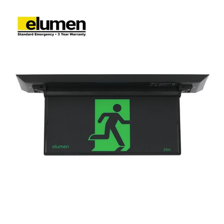 LED Recessed Exit Light | 7W Power Consumption | IP20 Rated | 24m Viewing Distance by Firebox