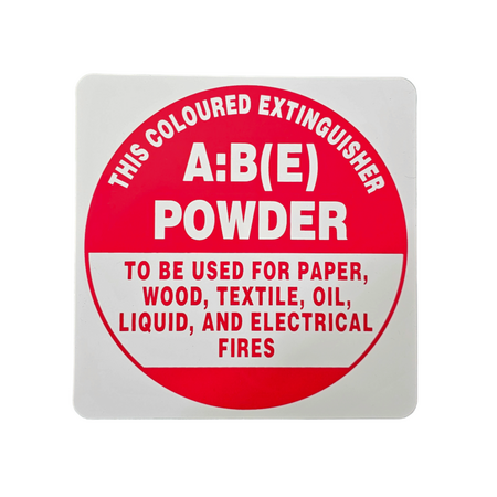 ABE Fire Extinguisher I.D Sign | UV Resistant PVC | Compact 190mm Size | Clear Identification by Firebox