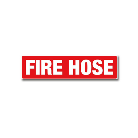 Self-Adhesive PVC Fire Hose Location Label | UV-Protected | Easy Application | Clear Marking by Firebox