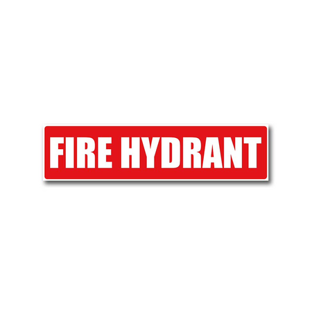 Self-Adhesive PVC Fire Hydrant Location Label | UV-Protected | Easy Application | Clear Visibility by Firebox