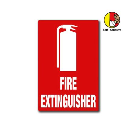 Self-Adhesive Fire Extinguisher Location Sign | UV-Resistant PVC | Easy Installation | 225mm x 150mm by Firebox