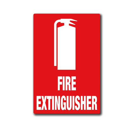 Metal Fire Extinguisher Location Sign | UV-Protected Metal | Compact Size | Indoor & Outdoor Use by Firebox