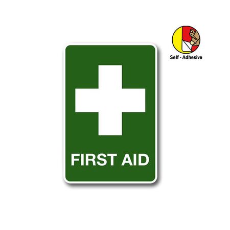 Self-adhesive PVC First Aid Location Sign | UV-Protected | Easy Application | Clear Visibility by Firebox