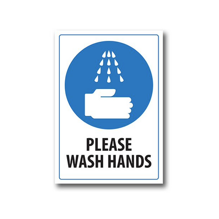Hygiene Reminder Sign | UV-Protected PVC | Indoor & Outdoor Use | 150mm x 225mm by Firebox