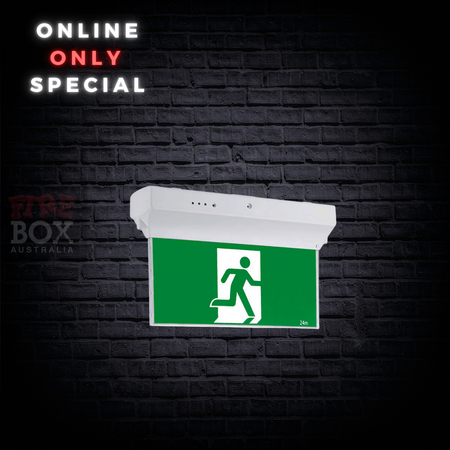 LED Blade Exit Light | 7W Power Consumption | 24m Viewing Distance | Surface Mount by Firebox