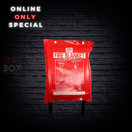 Fire Blanket 1.8m x 1.8m | Certified AS/NZS 3504 | Durable Fibre Glass | Ideal for Kitchens by Firebox