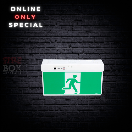 LED Universal Exit Light | 7W Power Consumption | 24m Viewing Distance | IP20 Rated by Firebox