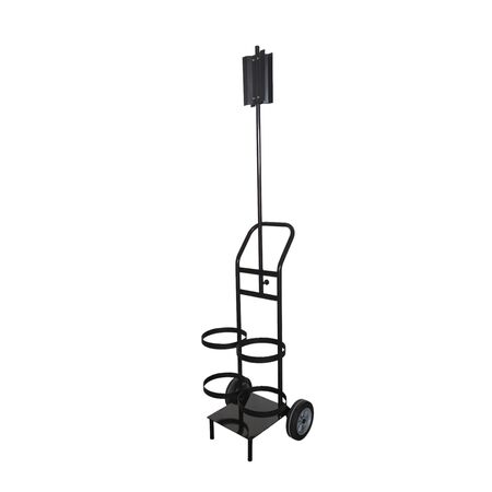 Dual Extinguisher Trolley | Twin Holder for 2 x 9kg Extinguishers | Durable Polyurethane Wheels | Fire Safety by Firebox