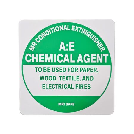 Sapphire Extinguisher I.D Sign | UV-Protected PVC | Clear Identification Disc | Compact Size by Firebox