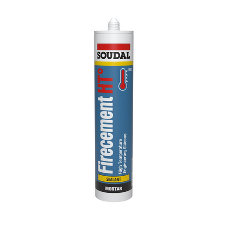 Fire Retardant Firecement HT | Up to 1500°C | Black Color | 310ml Cartridge by Firebox