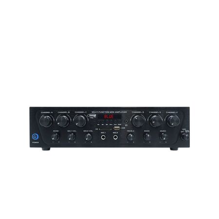 6 zone 480watt amplifier 12 speaker output mp3/bluetooth
