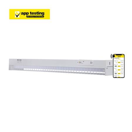 LED Emergency Batten with Wire Guard | 4000lm Output | Tri-Colour 3000K/4000K/5000K | Surface Mount by Firebox