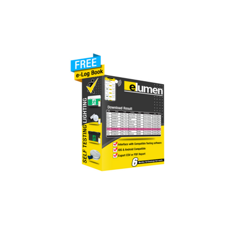 LED Emergency Batten with Wire Guard | 4000lm Output | Tri-Colour 3000K/4000K/5000K | Surface Mount by Firebox
