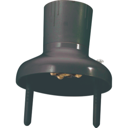 Batten Holder with Plug | Durable Design | Ideal for Residential & Commercial Use | Black by Dexton